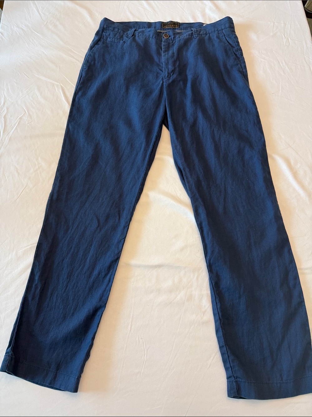 Jos. A. Bank Reserve Men’s 100% Linen Navy Dress Pants 36x32